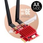 Мрежова карта Cudy WE3000S, PCIe, 3-бандов, 2.4/5~/6 GHz, 574 - 2400 Mbps - Image 2