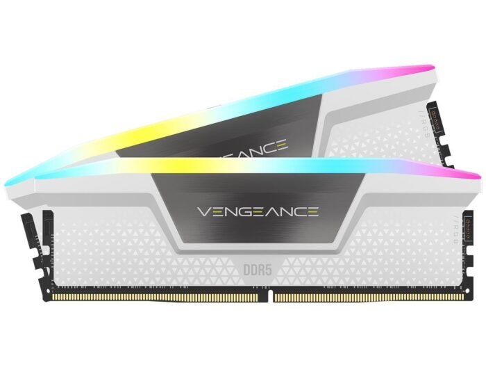 Памет Corsair Vengeance White RGB 32GB(2x16GB) DDR5 6000MHz CL36 CMH32GX5M2E6000C36W - Image 1