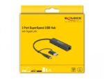 USB хъб 3 порта, 3.2 Gen 1, DELOCK-64149 - Image 2