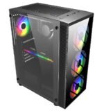 Кутия FSP CMT192 TG ATX Mid Tower, Черна - Image 3