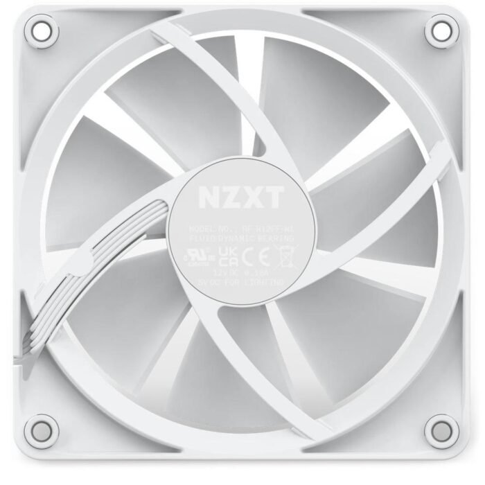 Вентилатор NZXT F120 RGB Бял - Image 6