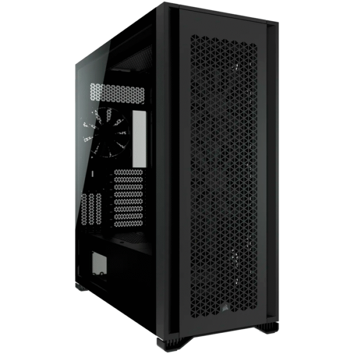 Кутия Corsair 7000D Airflow Full Tower, Tempered Glass, Черна - Image 1