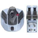 Жичен джойстик Thrustmaster TCA Officer Pack Airbus Edition, авиосимулатор за PC, Черен/Син - Image 6