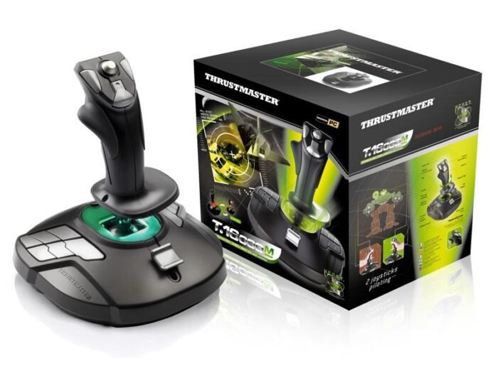Жичен джойстик,  авиосимулатор Thrustmaster T-16000M  за PC, Черен - Image 3