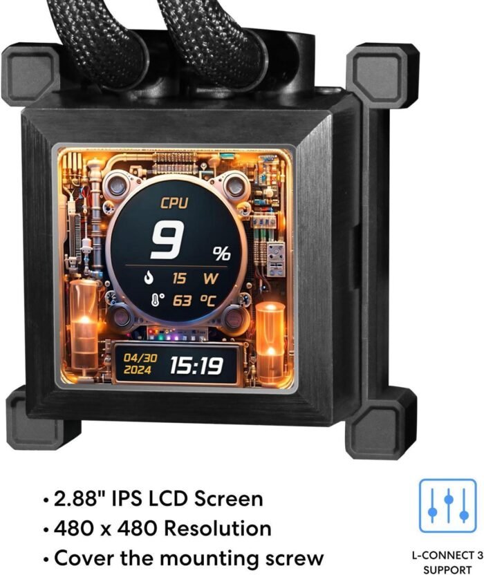 Охладител за процесор Lian Li HydroShift LCD 360 Silent -  Black - Image 2