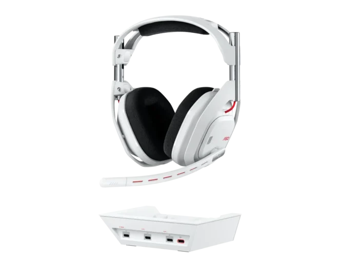 Logitech Astro A50 Lightspeed безжични слушалки с докинг станция, Бели - Image 6