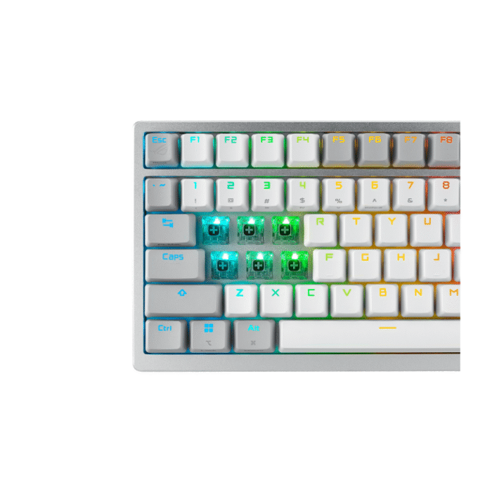 Геймърска безжична Клавиатура ASUS ROG Azoth - Moonlight White - Image 6