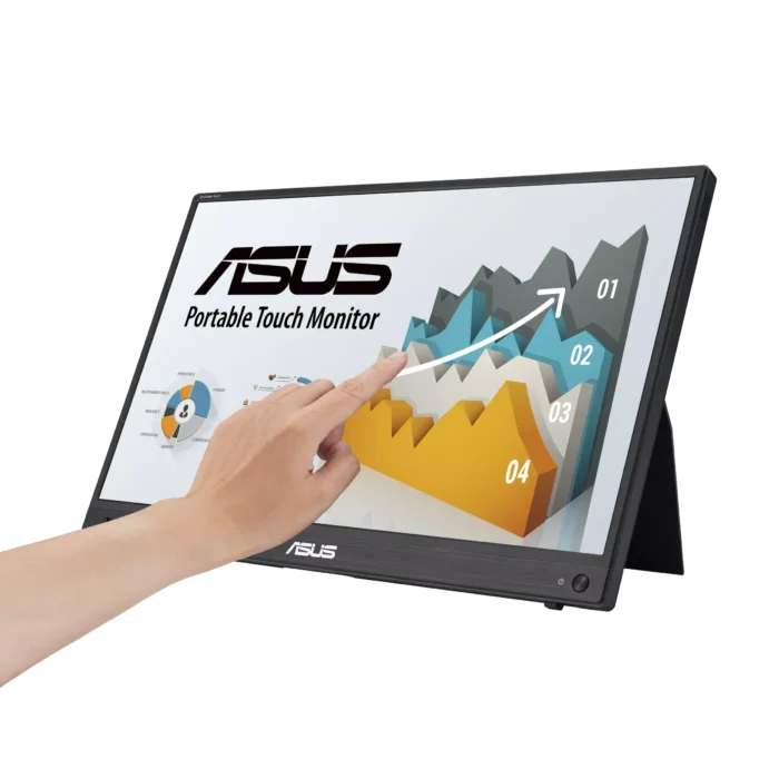 Портативен тъч Монитор ASUS ZenScreen Touch MB16AMTR, 16" IPS FHD (1920x1080) - Image 1