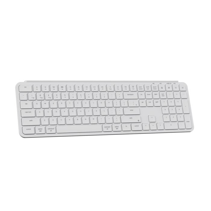 Безжична клавиатура Keychron B6 Pro Ultra-Slim - Ivory White - Image 2