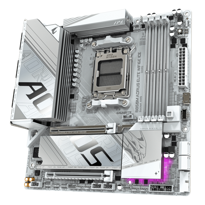 Дънна платка GIGABYTE B850M AORUS ELITE WIF6E ICE socket AM5 - Image 3