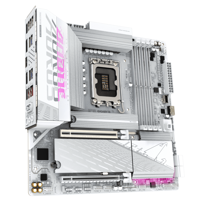 Дънна платка GIGABYTE B860M AORUS ELITE WiFi 6E ICE, LGA 1851 - Image 2