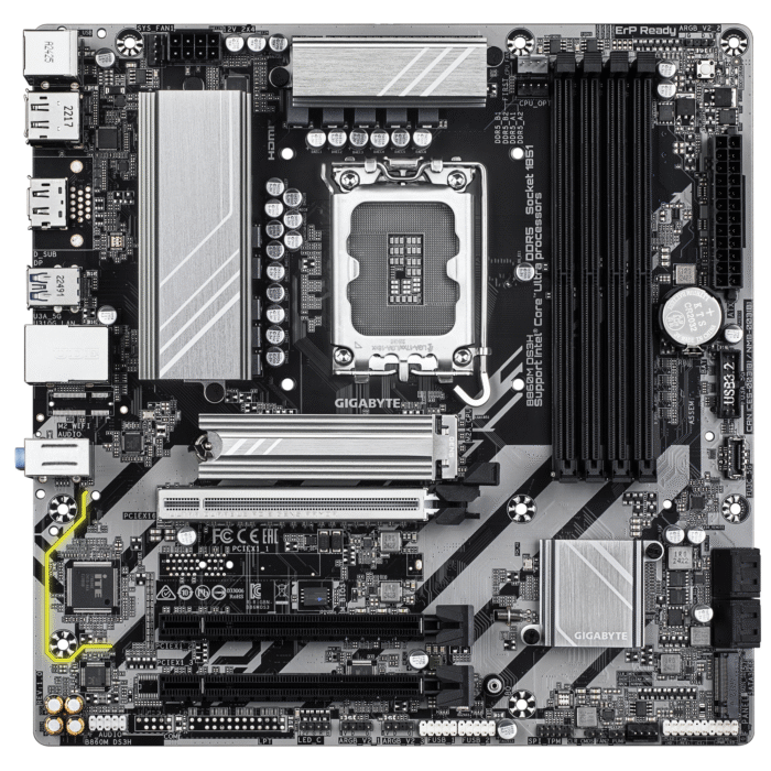 Дънна платка GIGABYTE B860M DS3H, LGA 1851 - Image 1