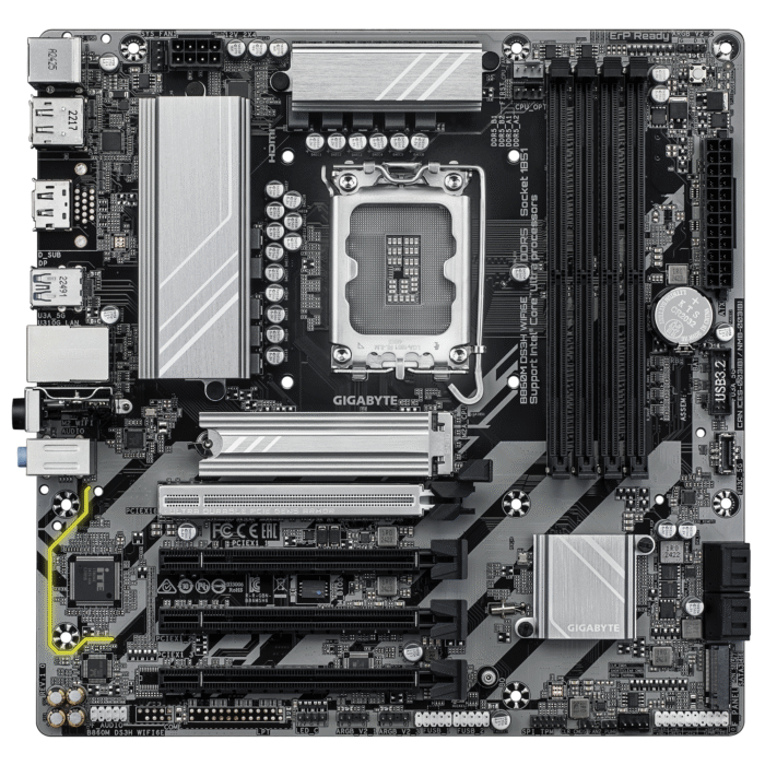 Дънна платка GIGABYTE B860M DS3H WIFI 6E, LGA 1851 - Image 1