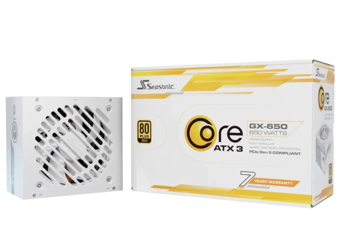 Захранващ блок Seasonic CORE GX White 650W 80+ Gold, Fully Modular, ATX 3.1, PCIe 5.1 - Image 10