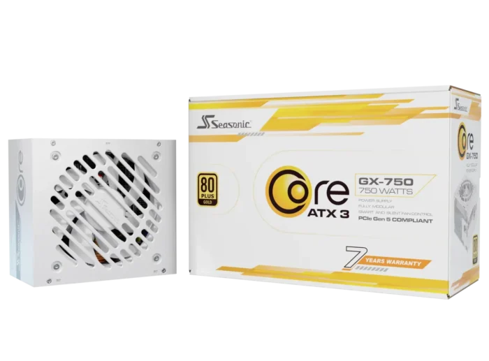 Захранващ блок Seasonic CORE GX White 750W 80+ Gold, Fully Modular, ATX 3.1, PCIe 5.1 - Image 10