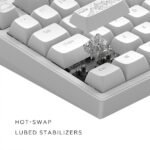 Геймърскa механична клавиатура Dark Project ALU81A Terra Nostra White RGB - Image 6