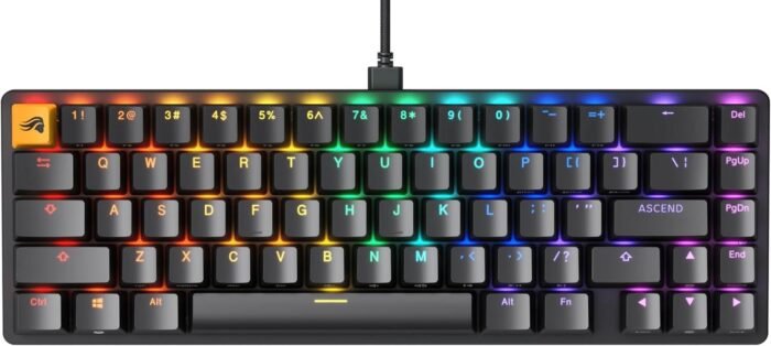 Геймърска механична клавиатура Glorious GMMK 2 Black Compact- Fox Switches US-Layout - Image 1