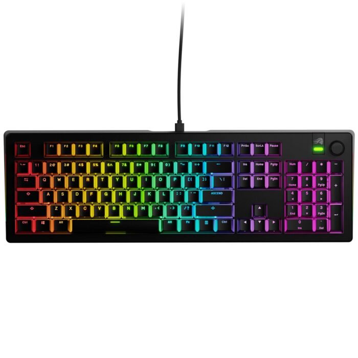 Геймърска механична клавиатура Glorious GMMK 3 100% Black - Fox Linear Switches - Image 1