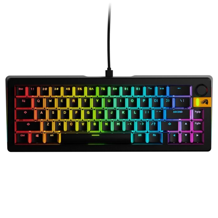 Геймърска механична клавиатура Glorious GMMK 3 HE 65% Black - Fox HE Switches - Image 1