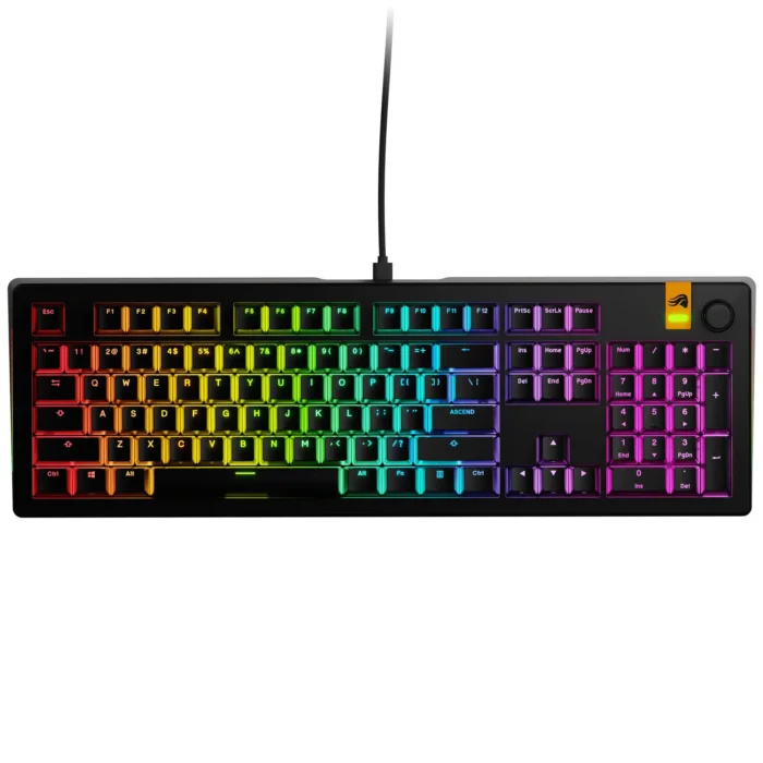 Геймърска механична клавиатура Glorious GMMK 3 HE 100% Black - Fox HE Switches - Image 1
