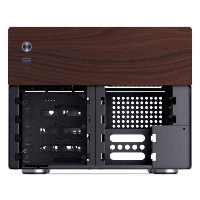 Кутия Jonsbo N4 NAS, m-ATX, Black - Image 8