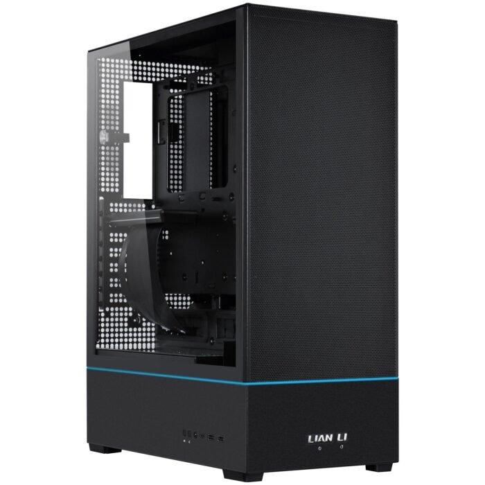 Кутия Lian-Li SUP01X Mid-Tower, Tempered Glass, Черна - Image 1