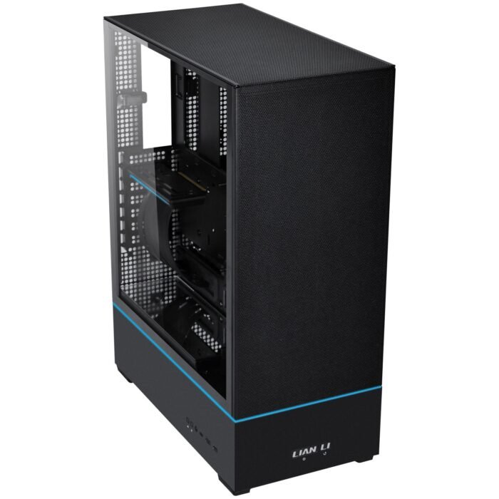 Кутия Lian-Li SUP01X Mid-Tower, Tempered Glass, Черна - Image 2
