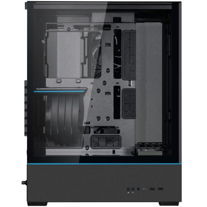 Кутия Lian-Li SUP01X Mid-Tower, Tempered Glass, Черна - Image 3