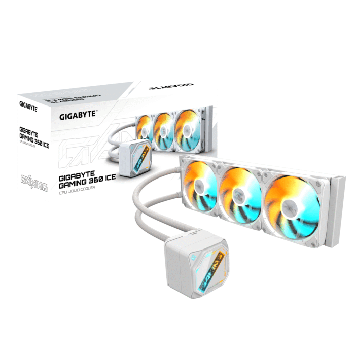 Воден охладител за процесор Gigabyte GAMING 360 ICE, бяла - Image 5