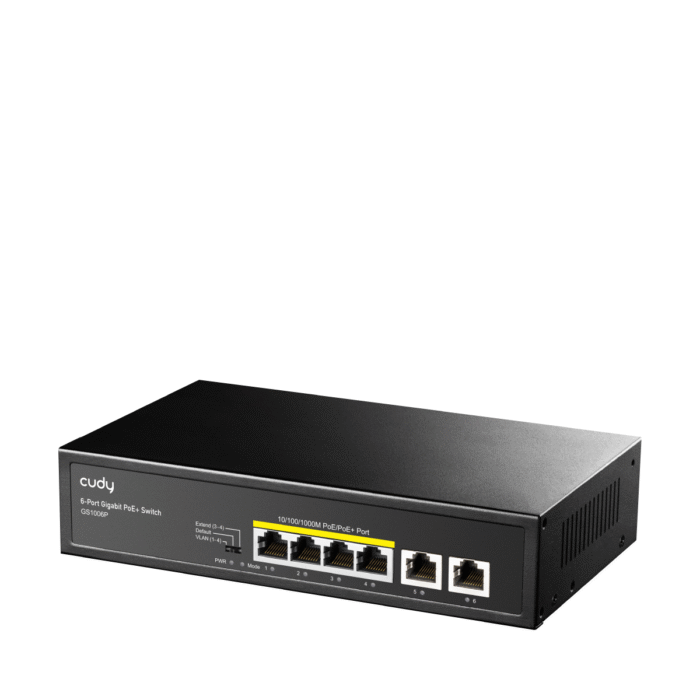 Суич Cudy GS1006P, 6 x портов 10/100/1000Mbps PoE, 65W - Image 2