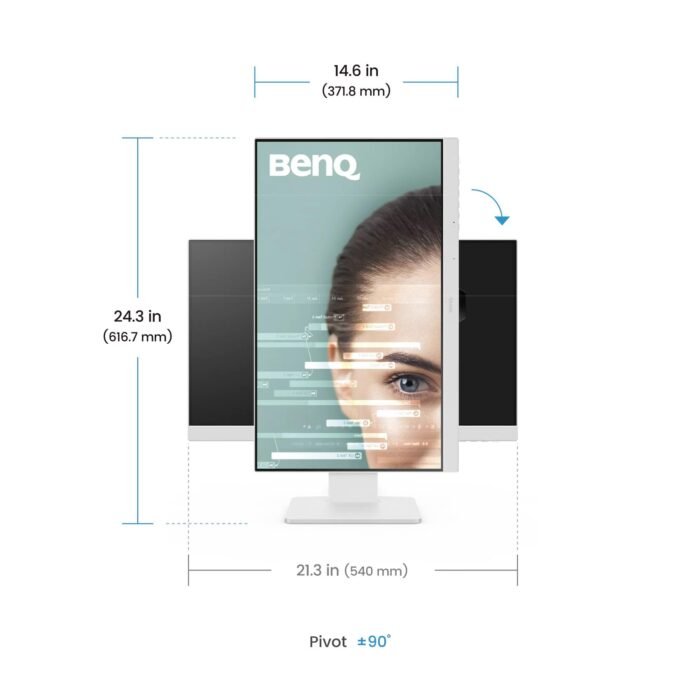 Монитор BenQ GW2486TC, 23.8", IPS, 1920x1080, 100Hz, Speaker 2 x 2W - Image 8