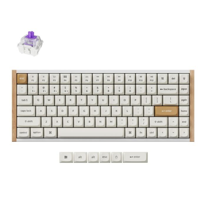Геймърска механична клавиатура Keychron K2 HE Special Edition White - Wireless - Image 1