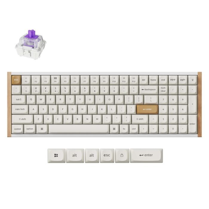 Геймърска механична клавиатура Keychron K4 HE Special Edition White - Wireless, Full Size - Image 1