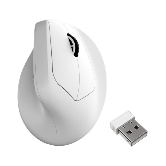 Ергономична мишка Keychron M5 Wireless 8K - White - Image 1