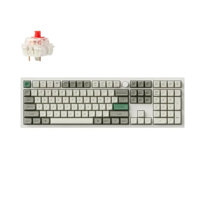 Механична клавиатура Keychron Q6 Max QMK Shell White - Gateron Jupiter Red - Image 1
