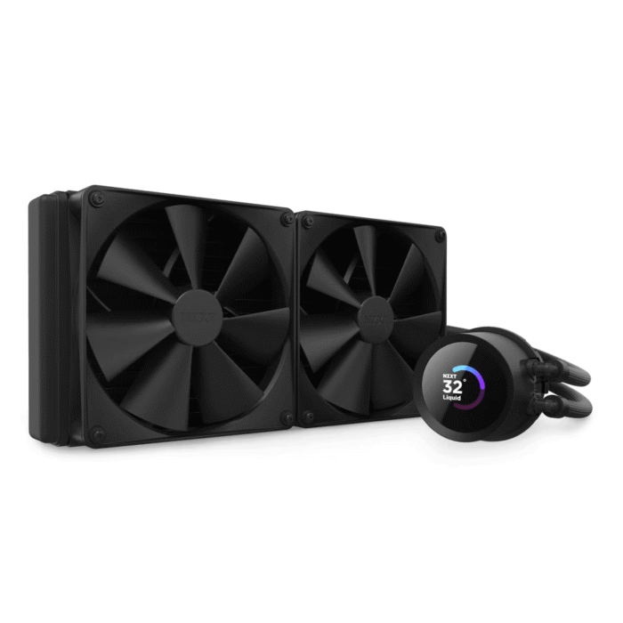 Охладител за процесор NZXT Kraken 280 Black - LCD Display - Image 1