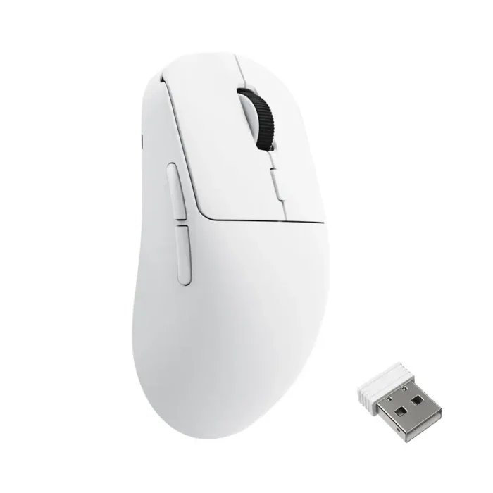 Геймърска Безжична мишка Lemokey G2 8K, Matte White - Image 2