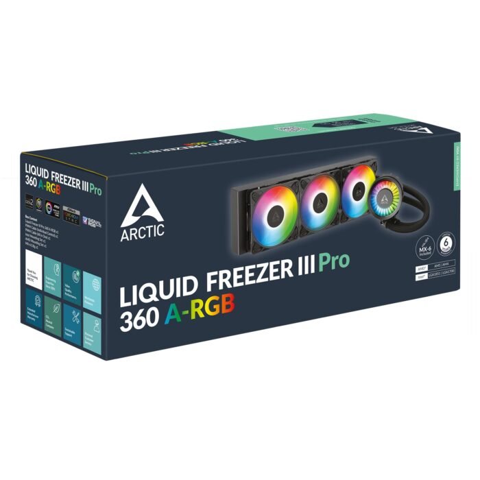 Охладител за процесор Arctic Liquid Freezer III Pro 360 A-RGB - Black - Image 6