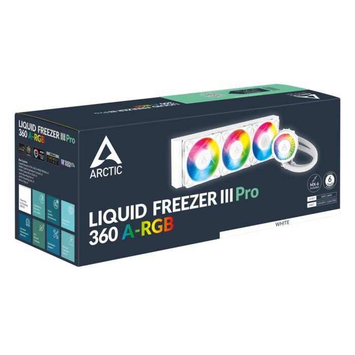 Охладител за процесор Arctic Liquid Freezer III Pro 360 A-RGB - White - Image 6