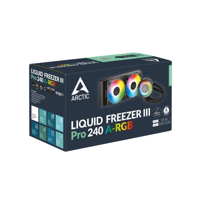 Охладител за процесор Arctic Liquid Freezer III Pro 240 A-RGB  - Black - Image 6