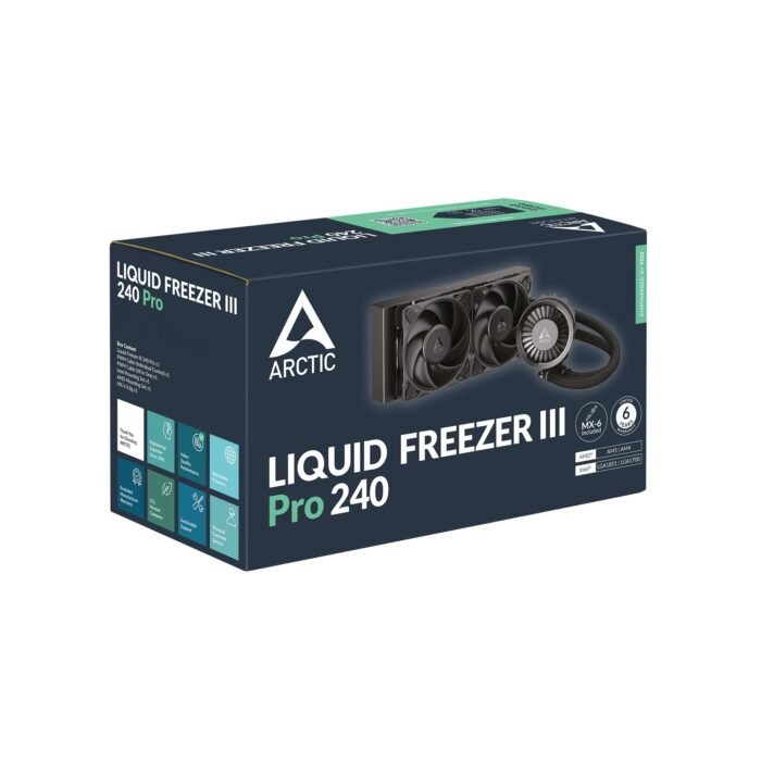 Охладител за процесор Arctic Liquid Freezer III Pro 240 - Black - Image 6
