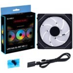 Вентилатор Lian-Li UNI SL-INF Reverse Blade, 140 ARGB PWM, Черен - Image 7