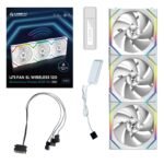Вентилатори 3бр Lian Li UNI FAN SL Wireless ARGB PWM - 120 mm Бели + Контролер - Image 11