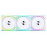 Вентилатори 3бр Lian Li UNI FAN SL Wireless ARGB PWM Reverse Blade - 120 mm Бели + Контролер