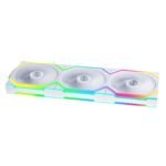 Вентилатори 3бр Lian Li UNI FAN SL Wireless ARGB PWM Reverse Blade - 120 mm Бели + Контролер - Image 2