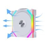 Вентилатори 3бр Lian Li UNI FAN SL Wireless ARGB PWM Reverse Blade - 120 mm Бели + Контролер - Image 3