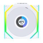 Вентилатори 3бр Lian Li UNI FAN SL Wireless LCD ARGB PWM - 120 mm Бели - Image 4
