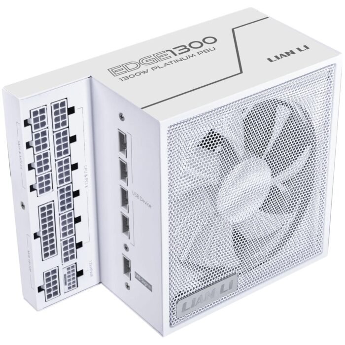 Захранващ блок Lian Li EDGE EG1300 White 1300W 80+ Platinum PCIe 5.1, ATX 3.1 - Image 1