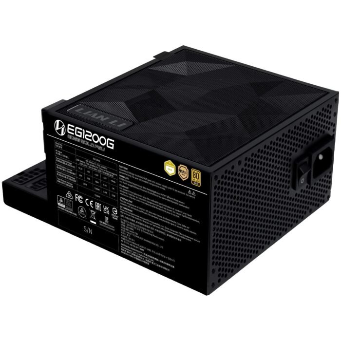 Захранващ блок Lian Li EDGE 1200W 80+ Gold PCIe 5.1, ATX 3.1 - Черно - Image 4