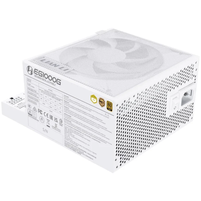 Захранващ блок Lian Li EDGE 1000W 80+ Gold PCIe 5.1, ATX 3.1 - Бяло - Image 4